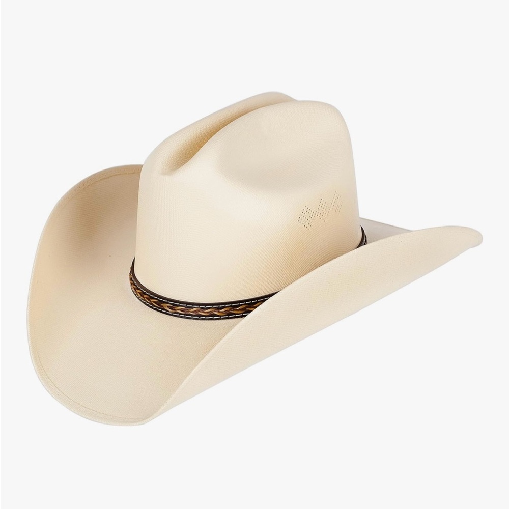 Cream Cowboy Hat with Braided Band